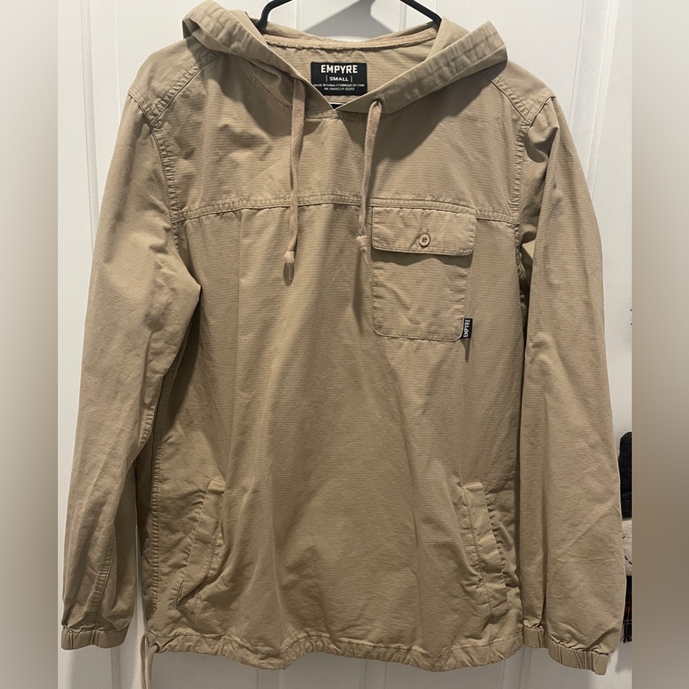 Empyre Light Brown Hooded Khaki Jacket